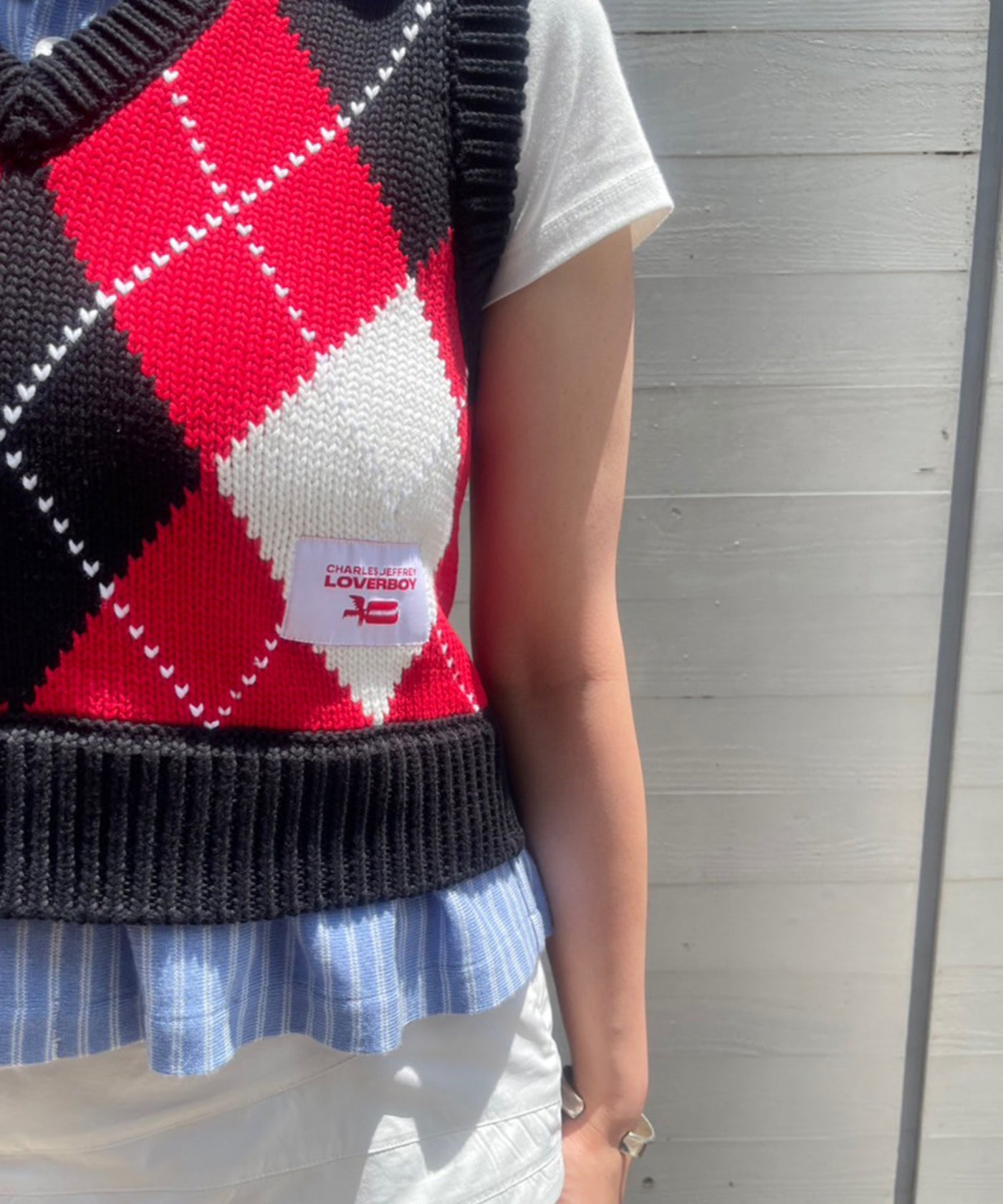 charles jeffrey loverboy ニット　ベスト　シャツ Charles Jeffrey Loverboy - ガドル ベスト | HBX - ハイプ