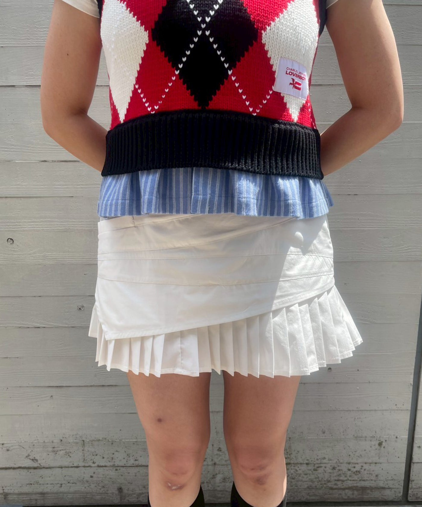 charles jeffrey loverboy ニット　ベスト　シャツ Charles Jeffrey Loverboy - ガドル ベスト | HBX - ハイプ