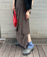 Sheer Stripe Suiting Tuck Pleats Sk Pants-beautiful people-Forget-me-nots Online Store