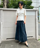 Light Denim Long Skirt-GANNI-Forget-me-nots Online Store