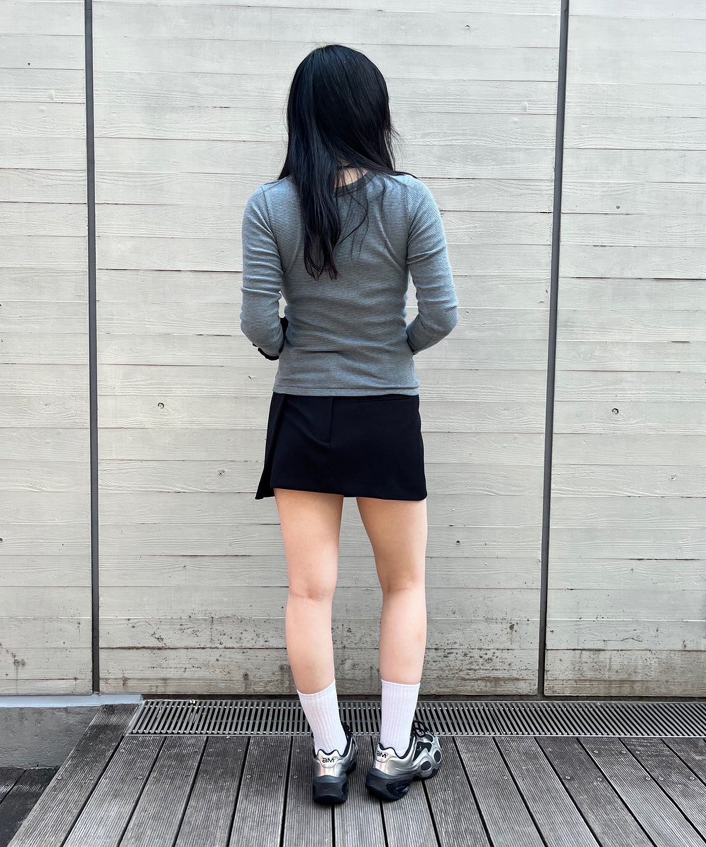 Wrap-Over Waist Mini Skirt｜オープンワイワイ(OPEN YY)｜Forget-me