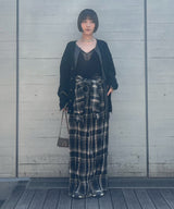 Lambs-Wool Layered Knit Cardigan-PERVERZE-Forget-me-nots Online Store