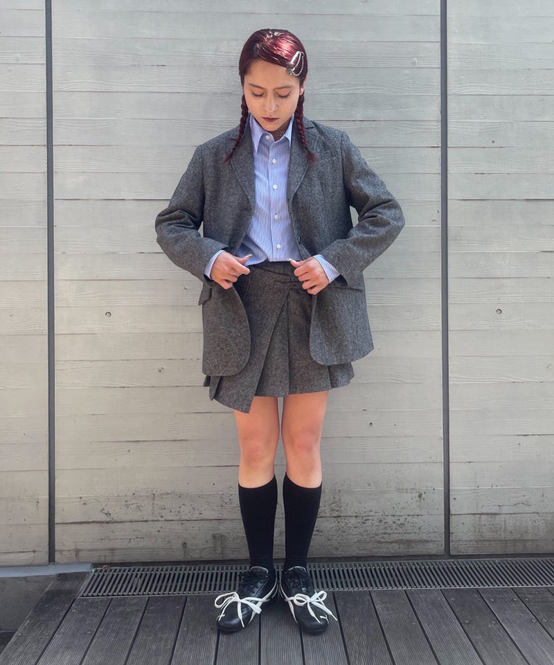 Wool Blazer Jacket-Forget-me-nots-Forget-me-nots Online Store