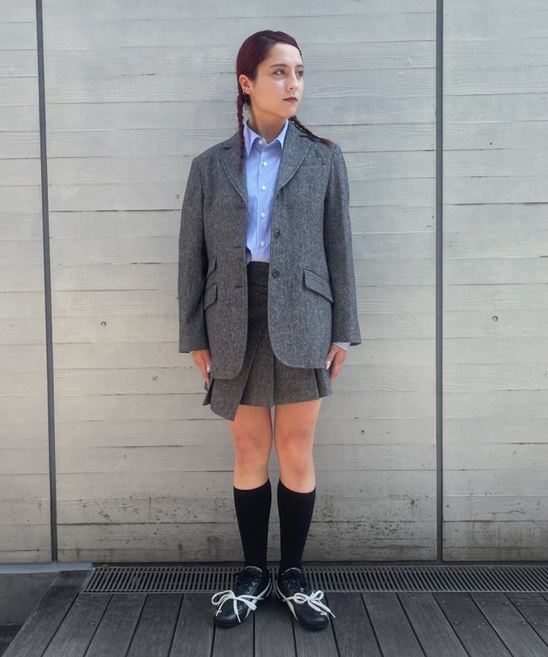 Wool Blazer Jacket-Forget-me-nots-Forget-me-nots Online Store