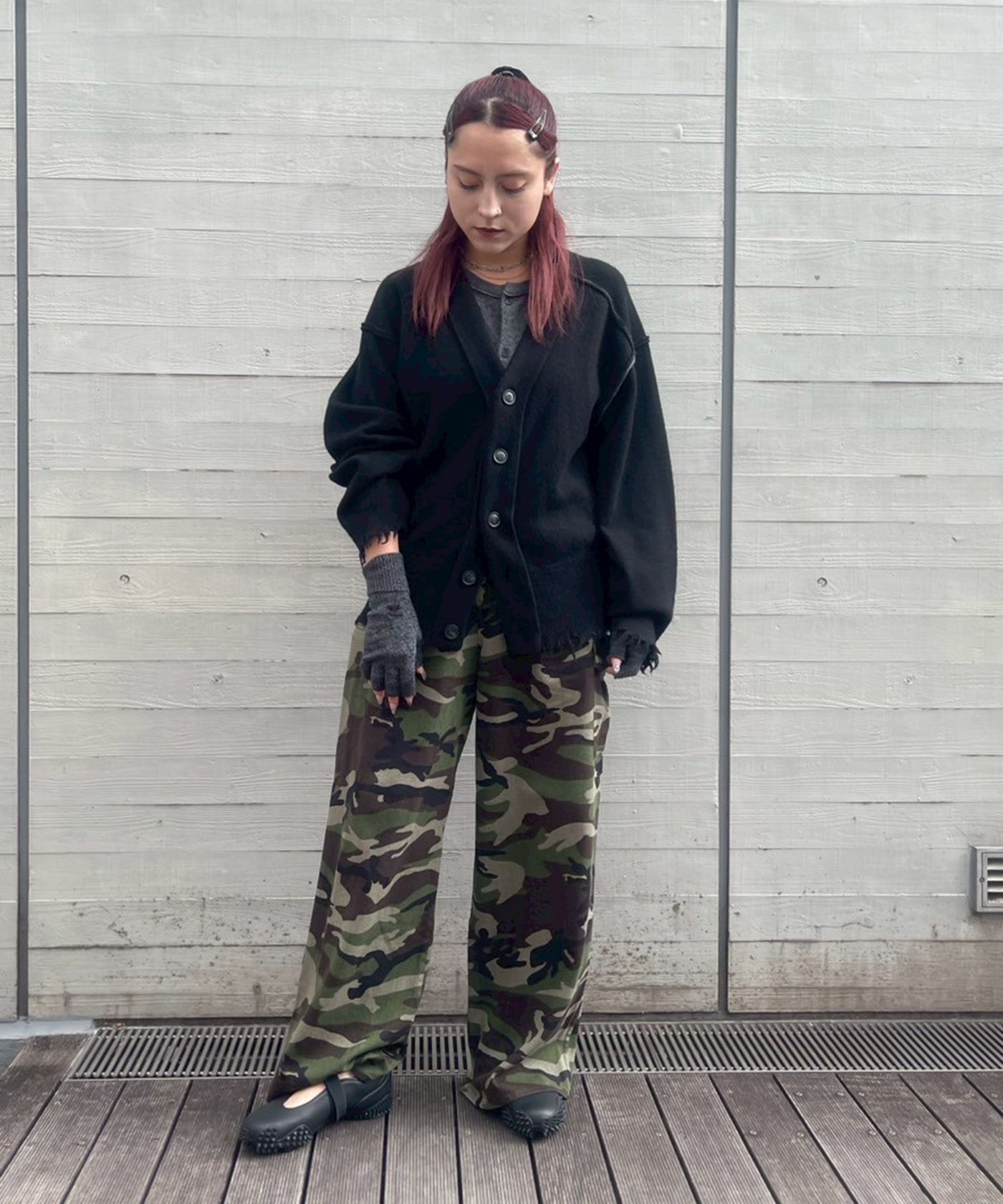 パーバーズ(PERVERZE)｜Lambs-Wool Layered Knit Cardigan ｜Forget-me