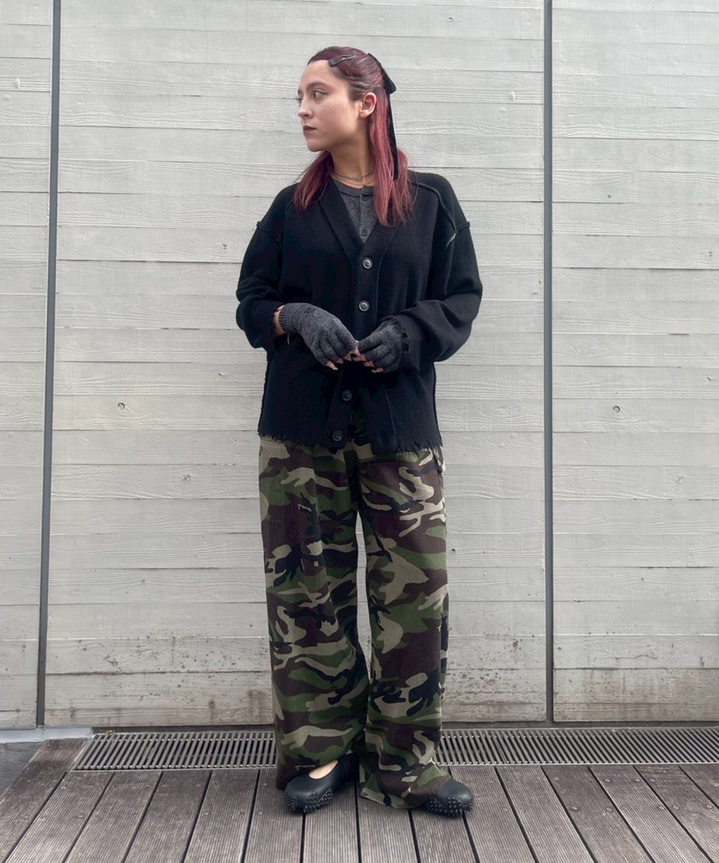 パーバーズ(PERVERZE)｜Lambs-Wool Layered Knit Cardigan ｜Forget-me