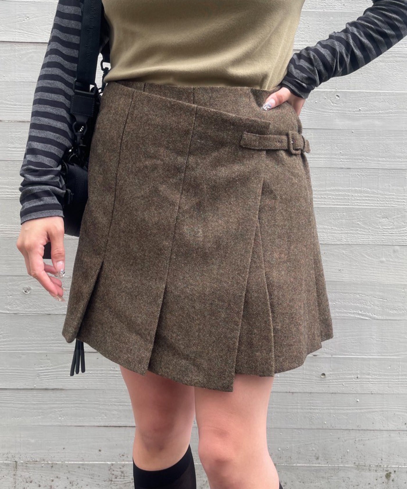 フォーゲットミーノッツ(Forget-me-nots)｜Wool Mini Skirt｜Forget-me