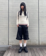 Long Sleeve Knit Polo-Forget-me-nots-Forget-me-nots Online Store