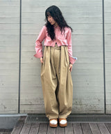 Cropped Tie Back Shirt-HOMME girls-Forget-me-nots Online Store