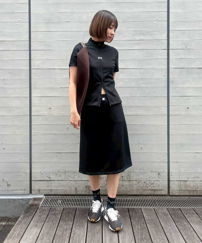 Interlock Zipped Top-courrèges-Forget-me-nots Online Store