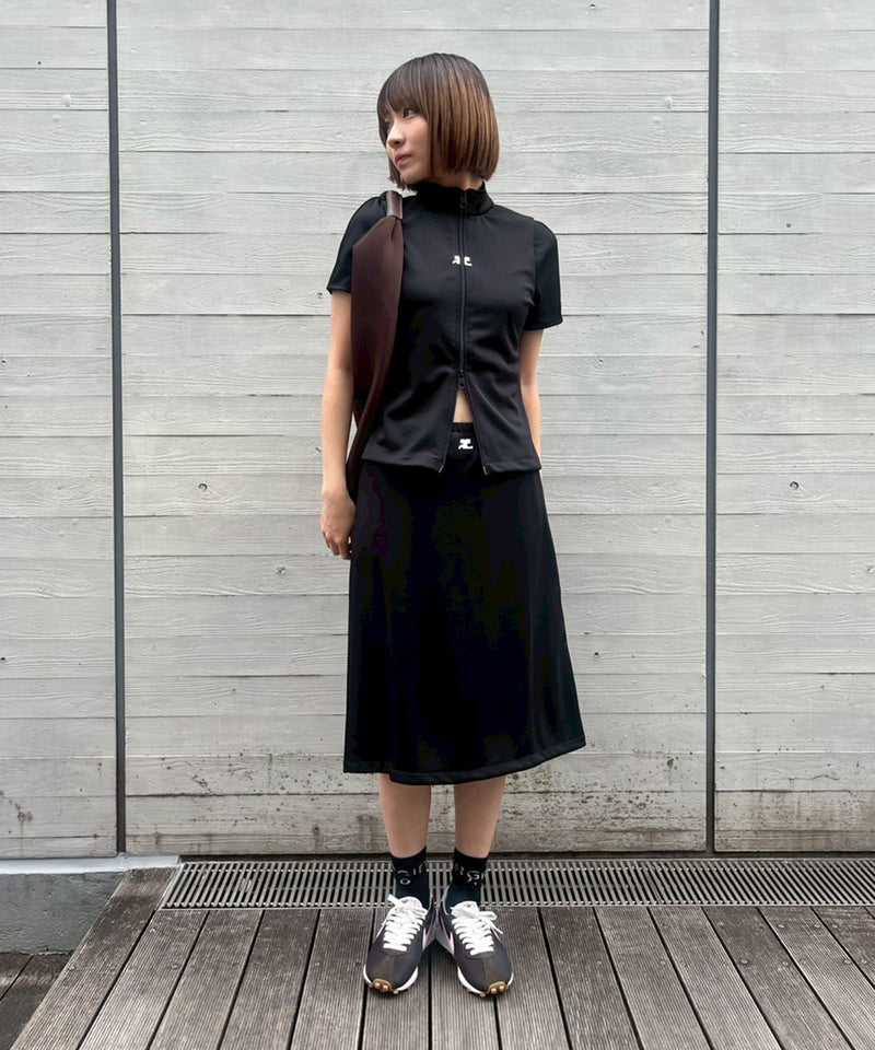 Interlock Zipped Top-courrèges-Forget-me-nots Online Store