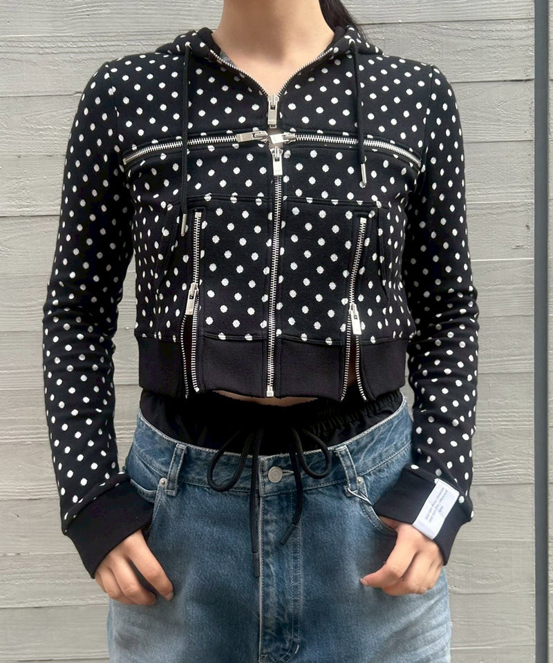 Broken Zip-Up Hoodie-rokh-Forget-me-nots Online Store