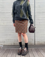 Wool Mini Skirt-Forget-me-nots-Forget-me-nots Online Store