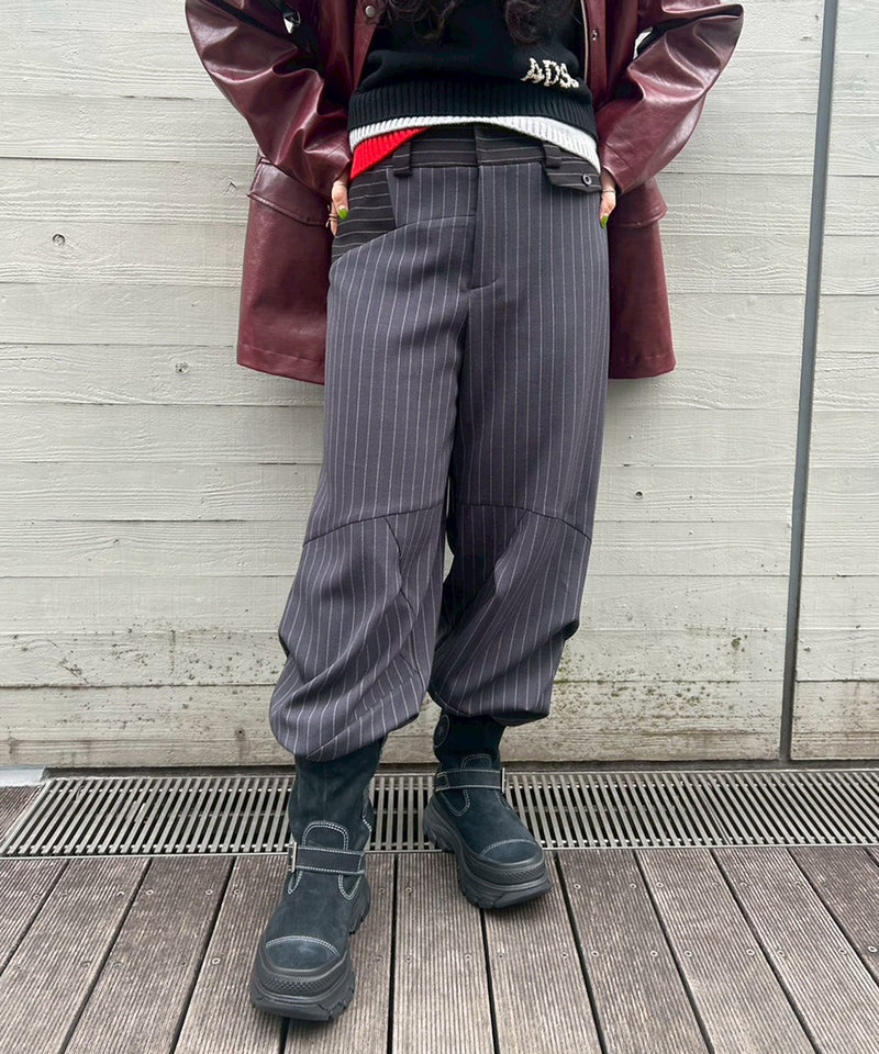 Knee Fold Slacks-Forget-me-nots-Forget-me-nots Online Store