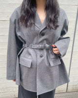 Wool Tropical Bonding Jacket-TOGA-Forget-me-nots Online Store