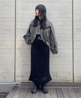 Circle Rib Washed Ma-1-Cycle by myob-Forget-me-nots Online Store