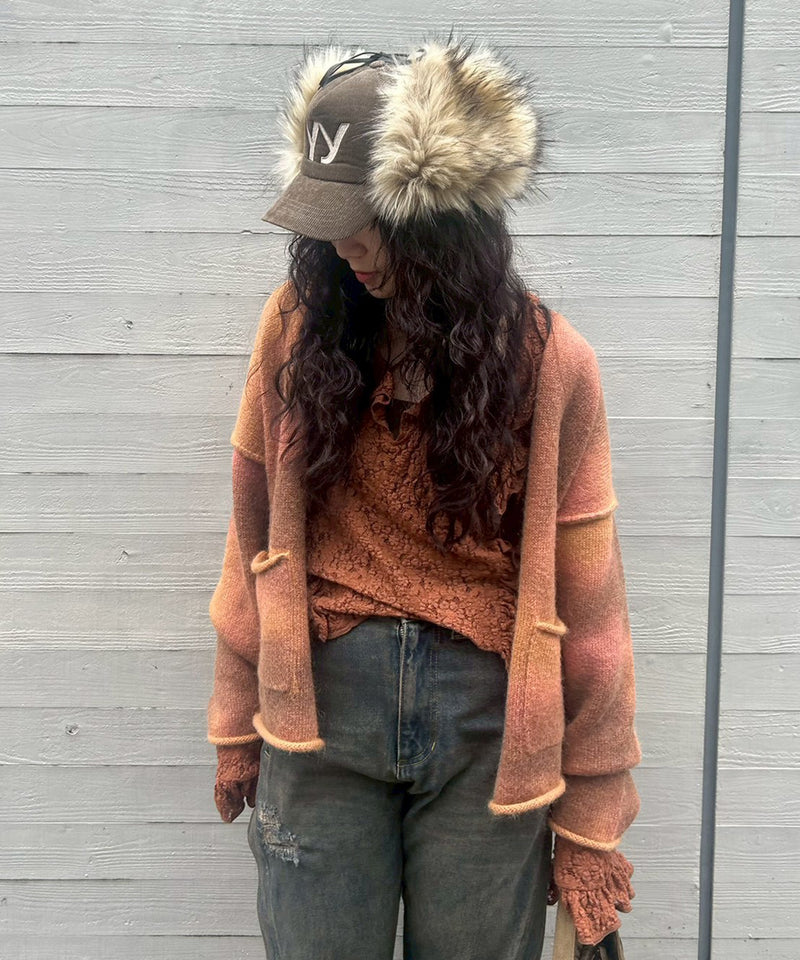 パーバーズ(PERVERZE)｜Spray Drawing Knit｜Forget-me-nots Online Store