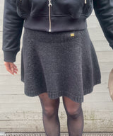 Chunky Wool Mix Mini Skirt-GANNI-Forget-me-nots Online Store