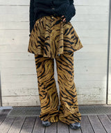 Printed Flock Denim Mini Skirt-GANNI-Forget-me-nots Online Store