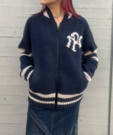 Nyp Varsity Zip Thru Knit