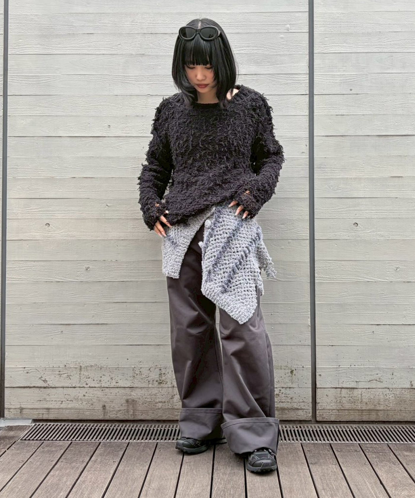 Rudder Knit Top｜パーバーズ(PERVERZE)｜Forget-me-nots Online Store