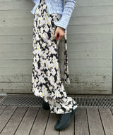 Rayon Print Skirt Pants-TOGA PULLA-Forget-me-nots Online Store