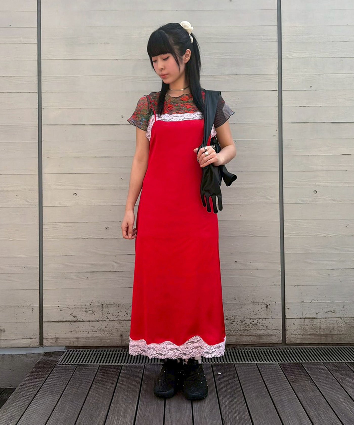 Satin Lace Onepiece｜フォーゲットミーノッツ(Forget-me-nots