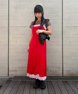 Satin Lace Onepiece-Forget-me-nots-Forget-me-nots Online Store