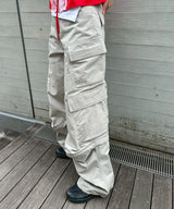 Cowl Cargo Pants-LOADINGROOM-Forget-me-nots Online Store