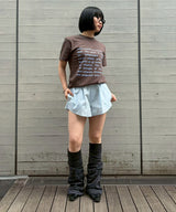 モデル身長：160cm / カラー：Brown / サイズ：F