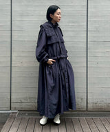 Detachable Coat With Garthering-Feng Chen Wang-Forget-me-nots Online Store