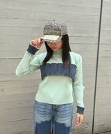 Bustier High Neck Top-kotohayokozawa-Forget-me-nots Online Store