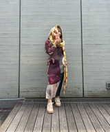 Printed Wrap Scarf-GANNI-Forget-me-nots Online Store