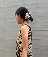 Scrunchie Printed Stretch Satin-GANNI-Forget-me-nots Online Store