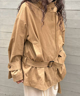 Short Trench Coat-Forget-me-nots-Forget-me-nots Online Store