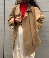 モデル身長：157cm / カラー：Beige / サイズ：F