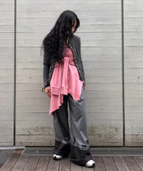 Reconstructed Skirt-Forget-me-nots-Forget-me-nots Online Store