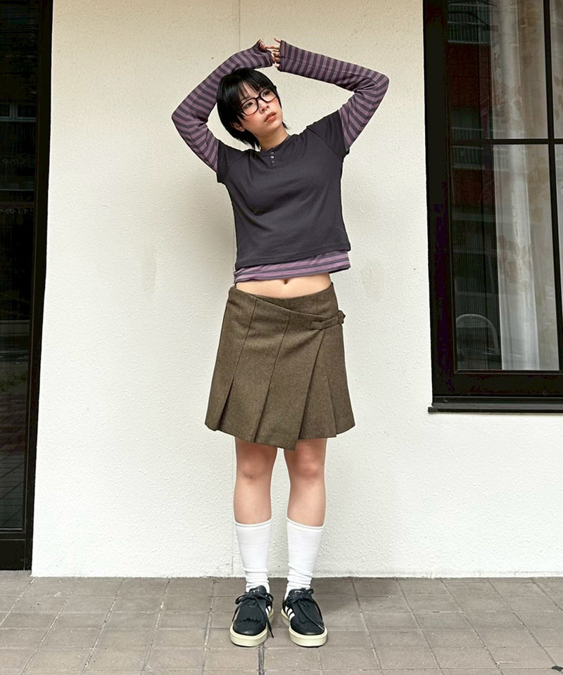 モデル身長：165cm / カラー：Brown / サイズ：M