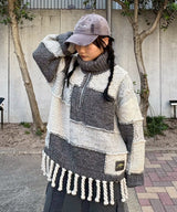 Wool Cotton Mix Knit Sweater-GANNI-Forget-me-nots Online Store