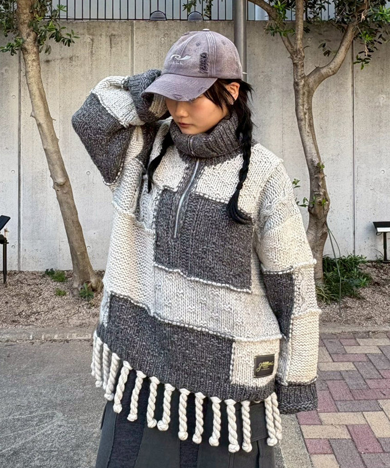 Wool Cotton Mix Knit Sweater-GANNI-Forget-me-nots Online Store