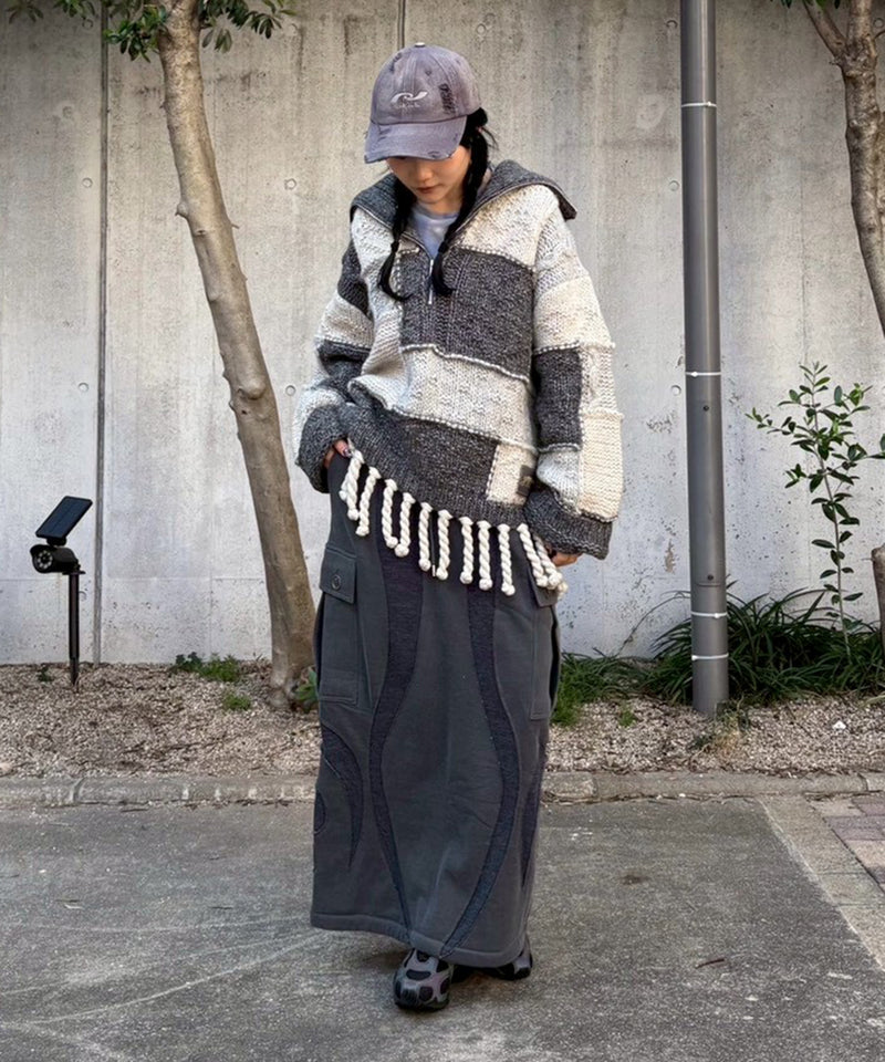 Wool Cotton Mix Knit Sweater-GANNI-Forget-me-nots Online Store