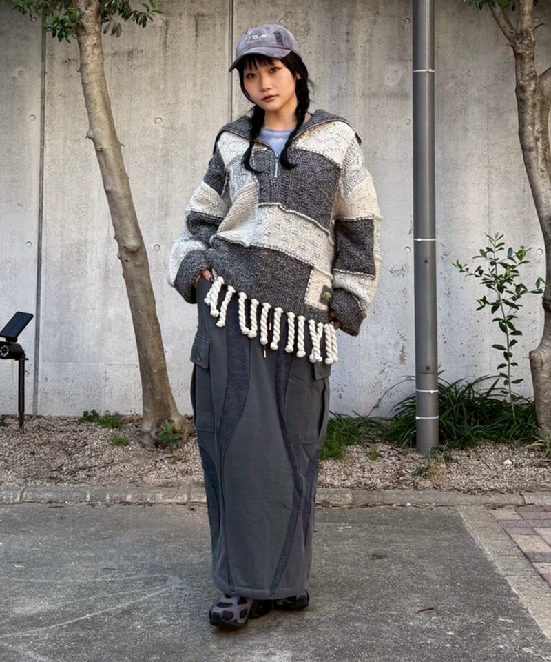 Wool Cotton Mix Knit Sweater-GANNI-Forget-me-nots Online Store