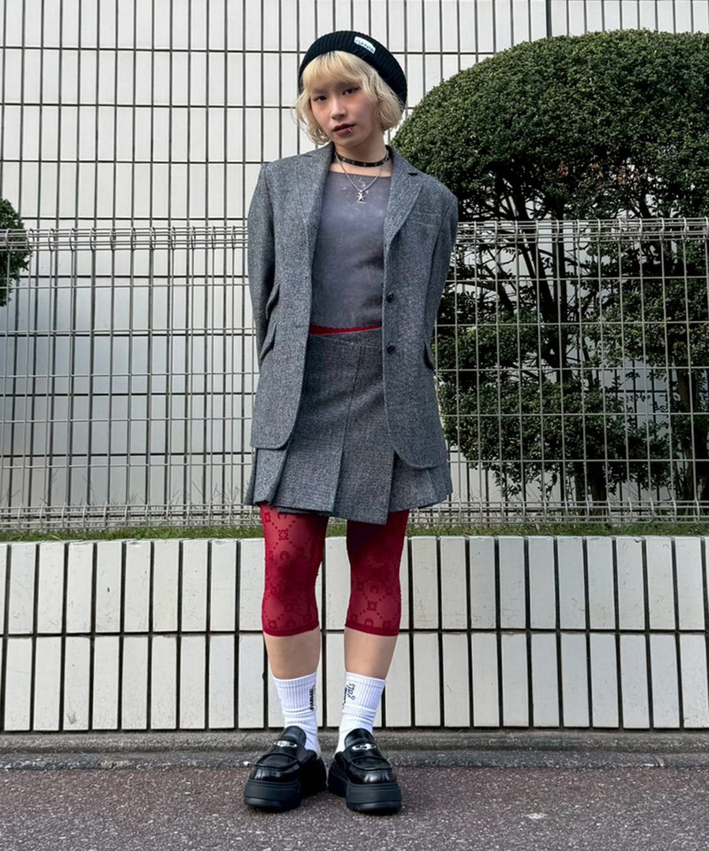 Wool Mini Skirt-Forget-me-nots-Forget-me-nots Online Store