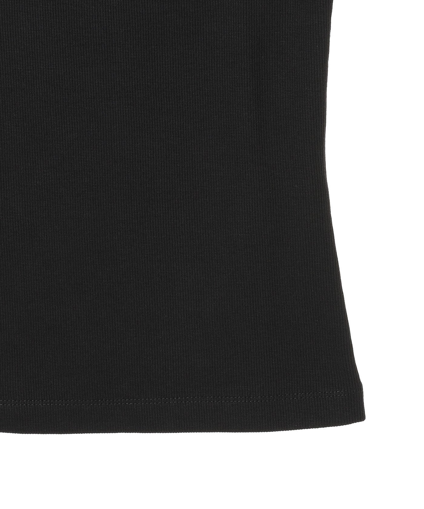 ♦MARINE SERRE♦ロゴ入りフロントボタンTシャツ マリーンセル(Marine Serre)｜Moon Logo Ribbed Jersey Fitted T