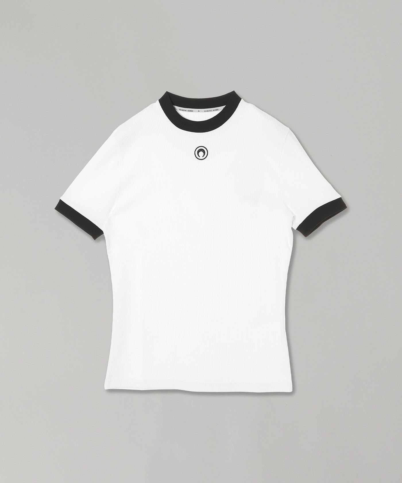 ★Marine Serre★パネル構造 ムーン入り コットンTシャツ ☆Marine Serre☆パネル構造 ムーン入り コットンTシャツ