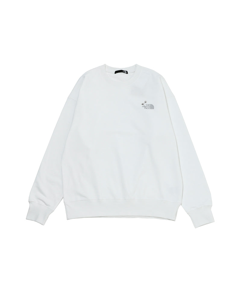 【M】Flower Logo Crew-THE NORTH FACE-Forget-me-nots Online Store