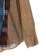 Flannel Shirt -> Ribbon Shirt-Needles-Forget-me-nots Online Store