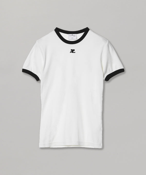 Reedition Contrast T-Shirt-courrèges-Forget-me-nots Online Store
