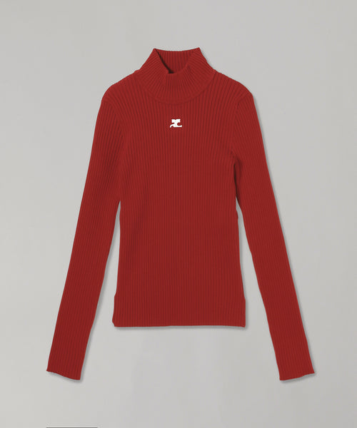 Reedition Knit Ls Jumper-courrèges-Forget-me-nots Online Store