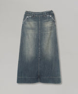 Cowboy Skirt-Denim-Rhodolirion-Forget-me-nots Online Store